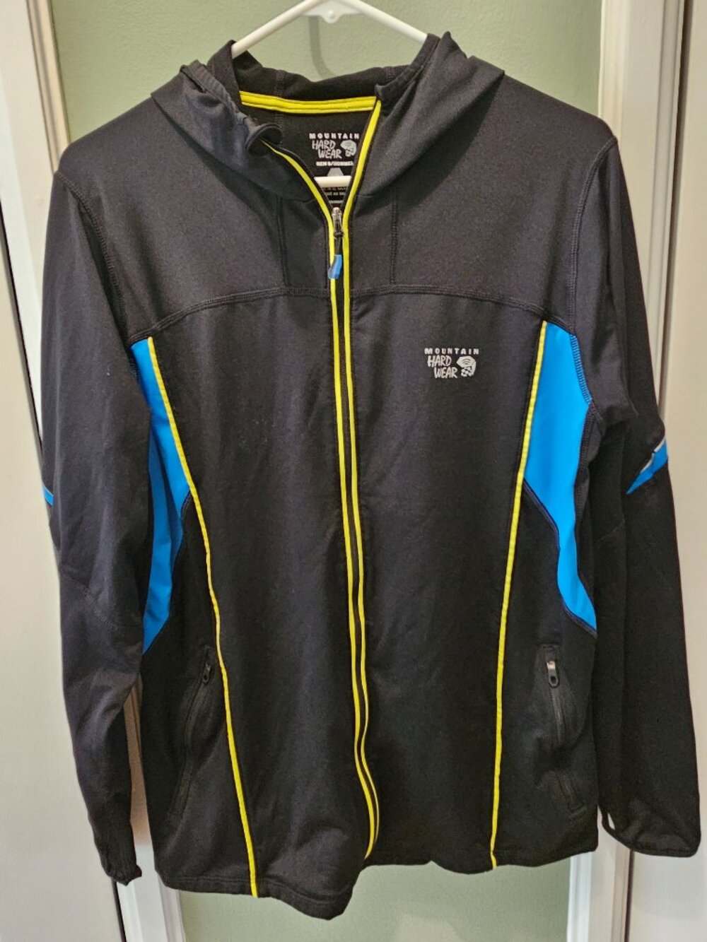 Mountain Hardwear Jacket Hoodie Black Large L Outdoor Workout